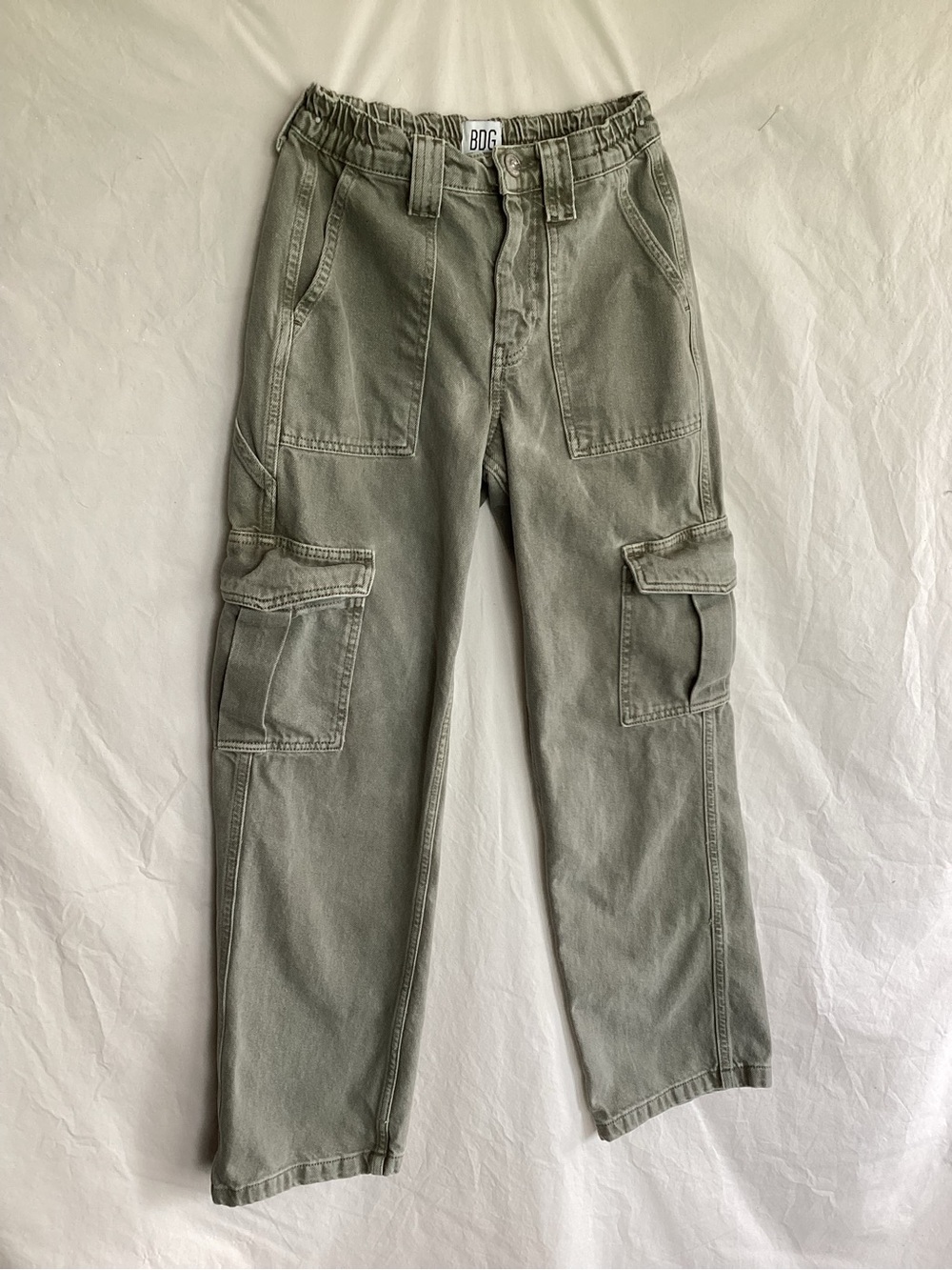 BDG skate cargo pants olive green size 24